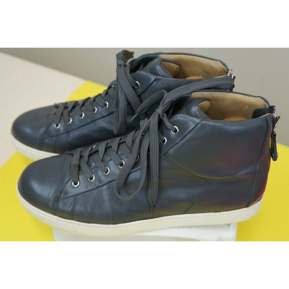 Gianvito Rossi Milano Men's Gray zipper in rear, High-Top Sneaker Size 12